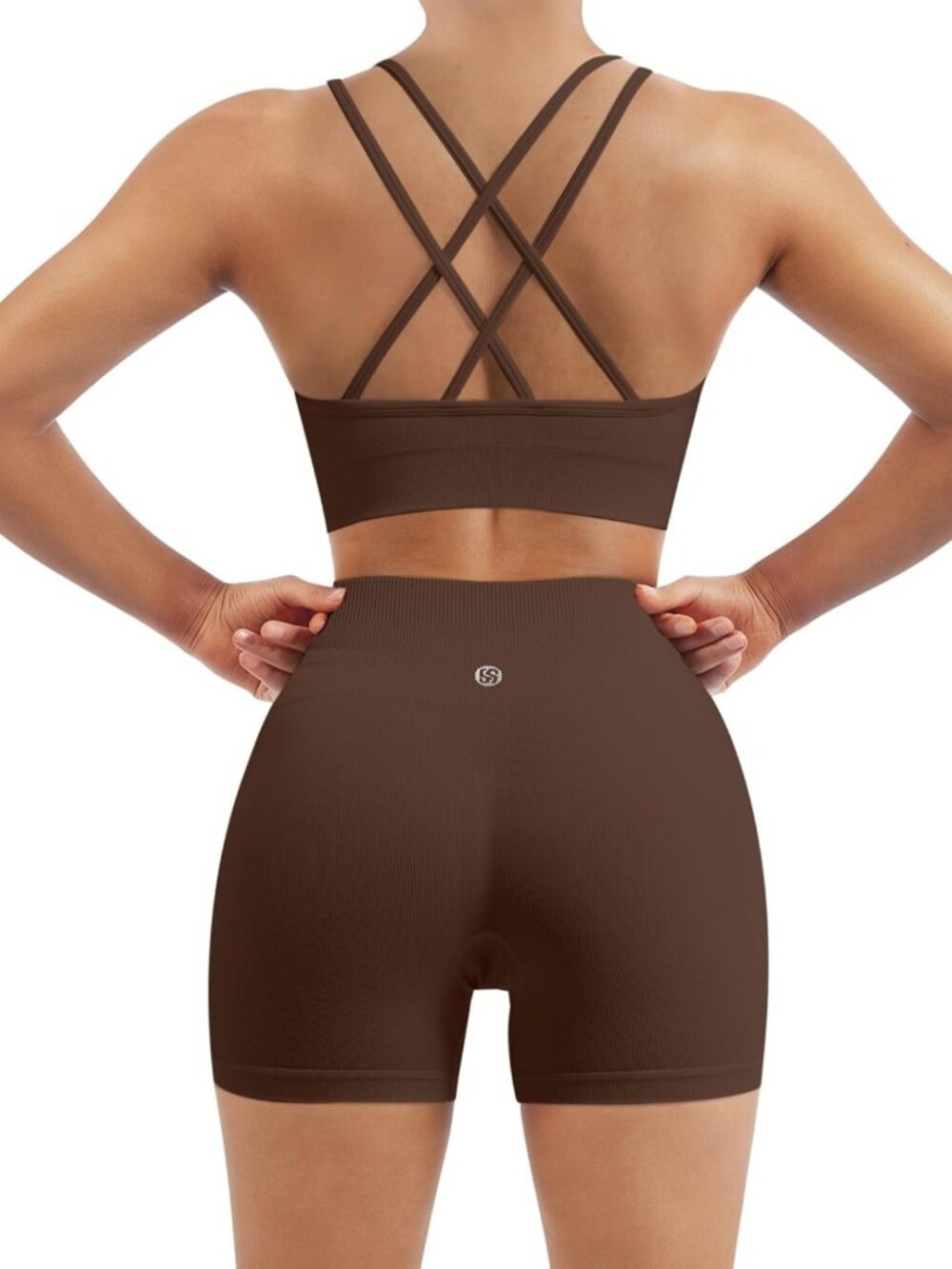 Stylish Women's Cross Back Workout Set - Yoga, Pilates & Gym Outfit